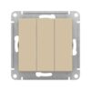 Выключатель Schneider Electric AtlasDesign бежевый 3-клавиши (механизм)