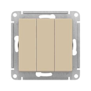 Выключатель Schneider Electric AtlasDesign бежевый 3-клавиши (механизм)