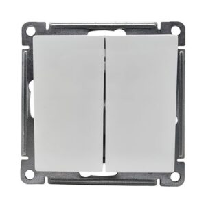 Выключатель Systeme Electric AtlasDesign 2-клавишный механизм белый ATN000151