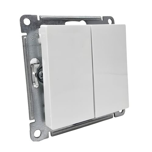 Выключатель Systeme Electric AtlasDesign 2-клавишный механизм белый ATN000151 Выключатель Systeme Electric AtlasDesign 2-клавишный механизм белый ATN000151