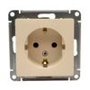 Розетка Systeme Electric AtlasDesign с заземлением 16А механизм бежевый ATN000243