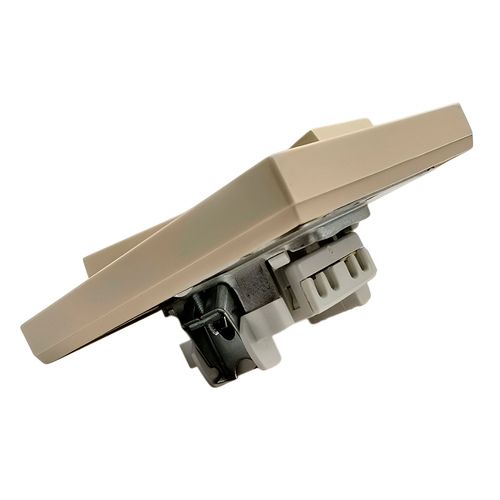 Выключатель Systeme Electric AtlasDesign 2-клавишный в сборе с рамкой бежевый ATN000252 Выключатель Systeme Electric AtlasDesign 2-клавишный в сборе с рамкой бежевый ATN000252