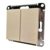 Переключатель Systeme Electric AtlasDesign 2-клавишный механизм бежевый ATN000265