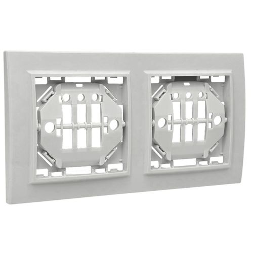 Рамка двухместная EKF Basic Минск белая ERM-G-302-10 Рамка двухместная EKF Basic Минск белая ERM-G-302-10