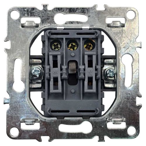 Выключатель двухклавишный EKF Basic Минск белый в сборе ERV10-023-10 Выключатель двухклавишный EKF Basic Минск белый в сборе ERV10-023-10
