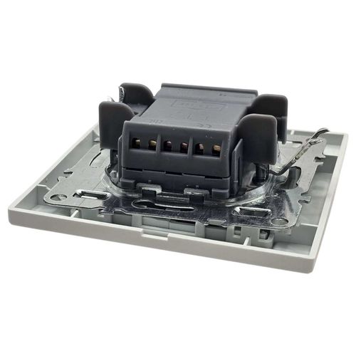 Выключатель двухклавишный EKF Basic Минск белый в сборе ERV10-023-10 Выключатель двухклавишный EKF Basic Минск белый в сборе ERV10-023-10