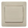Выключатель Systeme Electric Glossa 1-клавишный в сборе с рамкой бежевый GSL000212