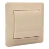 Выключатель Systeme Electric Glossa 1-клавишный в сборе с рамкой бежевый GSL000212