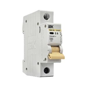 Автоматический выключатель IEK KARAT ВА47-29 1P 6A тип С 4,5 кА