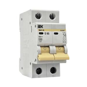 Автоматический выключатель IEK KARAT ВА47-29 2P 63A тип С 4,5 кА