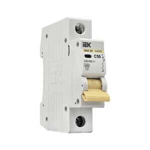 Автоматический выключатель IEK KARAT ВА47-29 1P 50A тип С 4,5 кА