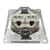Розетка Systeme Electric AtlasDesign двойная компьютерная RJ45+RJ45 категории 5e механизм белый ATN000185