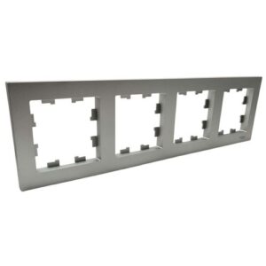 Рамка Systeme Electric AtlasDesign 4-постовая алюминий ATN000304