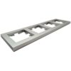 Рамка Systeme Electric AtlasDesign 4-постовая алюминий ATN000304