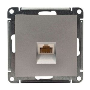 Розетка Systeme Electric AtlasDesign компьютерная RJ45 категории 5e механизм алюминий ATN000383