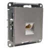 Розетка Systeme Electric AtlasDesign компьютерная RJ45 категории 5e механизм алюминий ATN000383