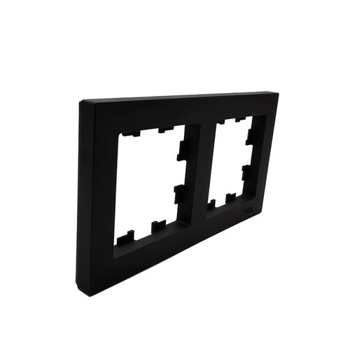 Рамка Systeme Electric AtlasDesign двухпостовая карбон ATN001002 Рамка Systeme Electric AtlasDesign двухпостовая карбон ATN001002