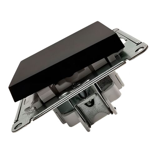 Выключатель Systeme Electric AtlasDesign 1-клавишный механизм карбон ATN001011 Выключатель Systeme Electric AtlasDesign 1-клавишный механизм карбон ATN001011