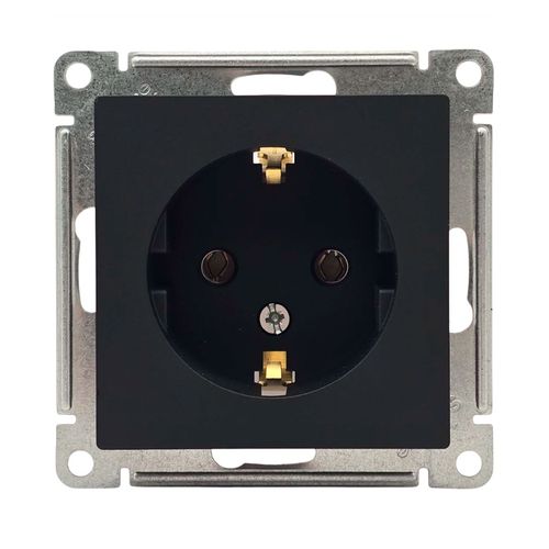 Розетка Systeme Electric AtlasDesign с заземлением 16А механизм карбон ATN001043 Розетка Systeme Electric AtlasDesign с заземлением 16А механизм карбон ATN001043