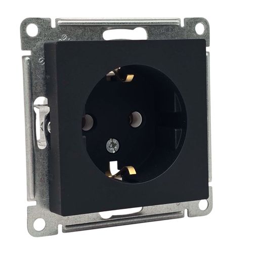 Розетка Systeme Electric AtlasDesign с заземлением 16А механизм карбон ATN001043 Розетка Systeme Electric AtlasDesign с заземлением 16А механизм карбон ATN001043