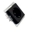 Розетка Systeme Electric AtlasDesign с заземлением 16А механизм карбон ATN001043