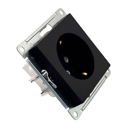 Розетка Systeme Electric AtlasDesign с заземлением 16А механизм карбон ATN001043 Розетка Systeme Electric AtlasDesign с заземлением 16А механизм карбон ATN001043