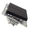 Выключатель Systeme Electric AtlasDesign 2-клавишный механизм карбон ATN001051