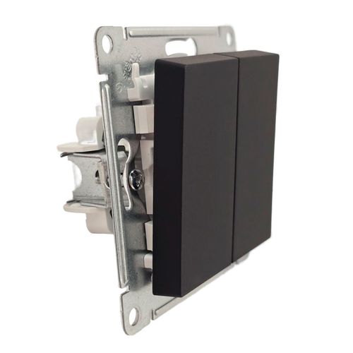 Выключатель Systeme Electric AtlasDesign 2-клавишный механизм карбон ATN001051 Выключатель Systeme Electric AtlasDesign 2-клавишный механизм карбон ATN001051