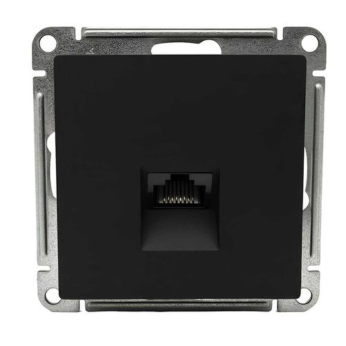 Розетка Systeme Electric AtlasDesign компьютерная RJ45 категории 5e механизм карбон ATN001083 Розетка Systeme Electric AtlasDesign компьютерная RJ45 категории 5e механизм карбон ATN001083