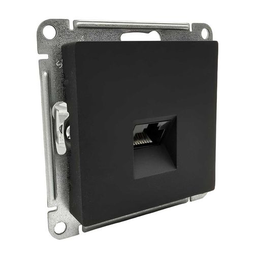 Розетка Systeme Electric AtlasDesign компьютерная RJ45 категории 5e механизм карбон ATN001083 Розетка Systeme Electric AtlasDesign компьютерная RJ45 категории 5e механизм карбон ATN001083