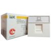 Розетка информационная IEK ПРАЙМЕР RJ-45 UTP категории 5E на 2 модуля для кабель-канала