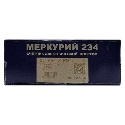 Счётчик трёхфазный многотарифный Меркурий 234 ART-01 PO 5-60A с ЖК-индикатором Счётчик трёхфазный многотарифный Меркурий 234 ART-01 PO 5-60A с ЖК-индикатором
