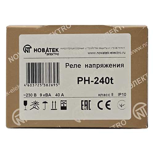 Реле напряжения однофазное Новатек-Электро РН-240Т 9кВт Реле напряжения однофазное Новатек-Электро РН-240Т 9кВт