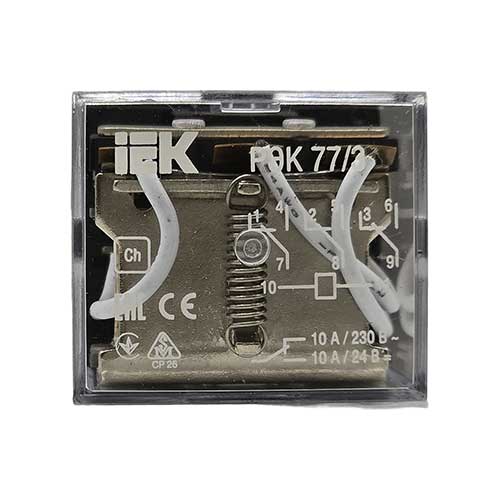 Промежуточное реле IEK РЭК77/3 10А 220В без розетки Промежуточное реле IEK РЭК77/3 10А 220В без розетки