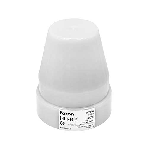 Датчик освещенности накладной FERON SEN26 10A Датчик освещенности накладной FERON SEN26 10A