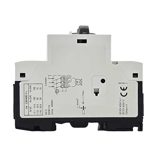 Автомат защиты двигателя Hager MM506N 1-1,6А с поворотной ручкой Автомат защиты двигателя Hager MM506N 1-1,6А с поворотной ручкой