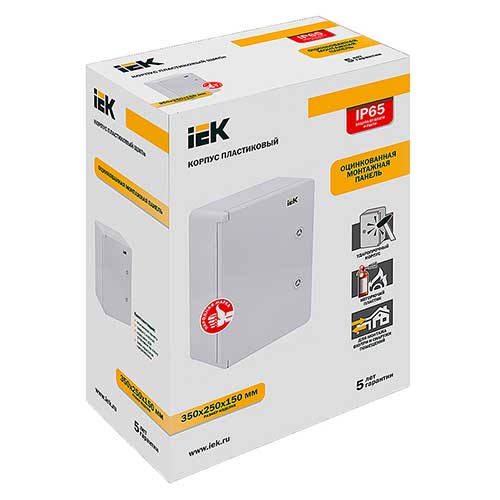 Щит пластиковый накладной IEK ЩМПп IP65 Щит пластиковый накладной IEK ЩМПп IP65