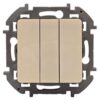 Выключатель Legrand Inspiria 3-клавишный механизм бежевый 673641