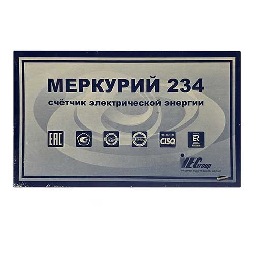 Счётчик трёхфазный многотарифный Меркурий 234 ART-01 PO 5-60A с ЖК-индикатором Счётчик трёхфазный многотарифный Меркурий 234 ART-01 PO 5-60A с ЖК-индикатором