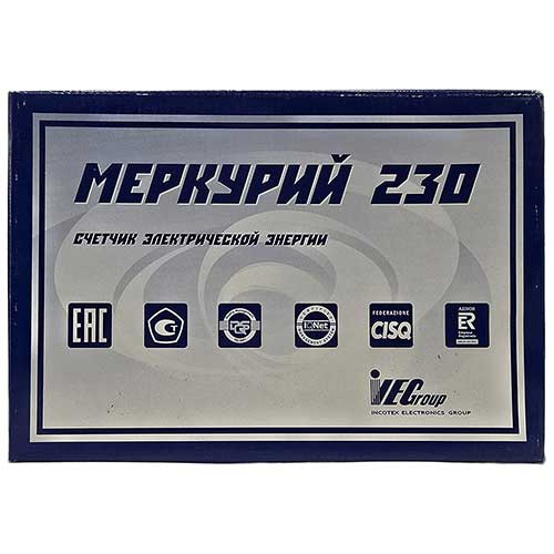 Счётчик трёхфазный однотарифный Меркурий 230 AM-02 10-100А механический индикатор Счётчик трёхфазный однотарифный Меркурий 230 AM-02 10-100А механический индикатор
