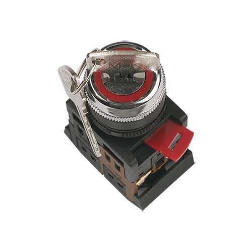 Переключатель IEK АKS-22 d22 с ключом на 2 фиксированных положения I-0 Переключатель IEK АKS-22 d22 с ключом на 2 фиксированных положения I-0