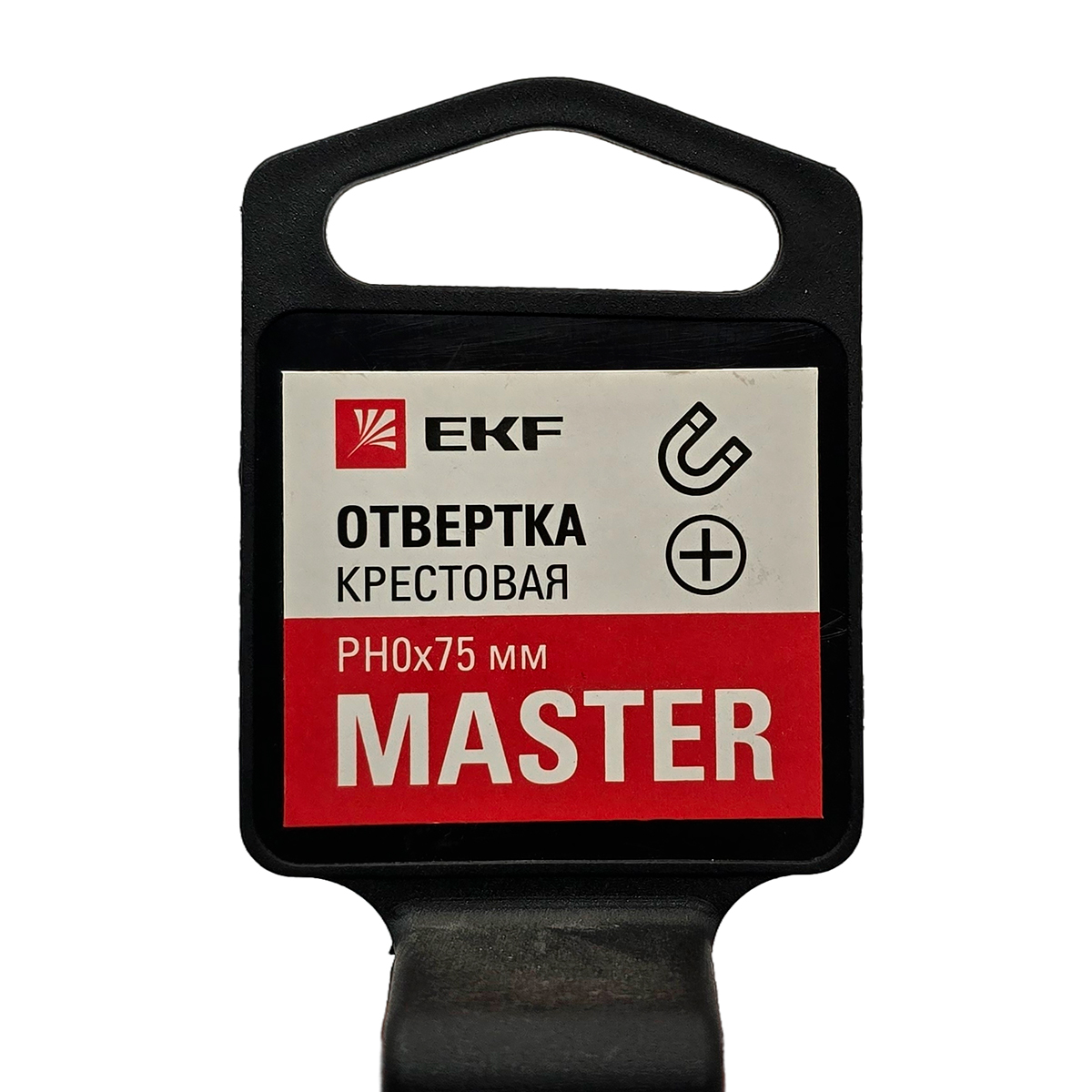Отвертка крестовая PH0 75 мм Master EKF Basic Отвертка крестовая PH0 75 мм Master EKF Basic