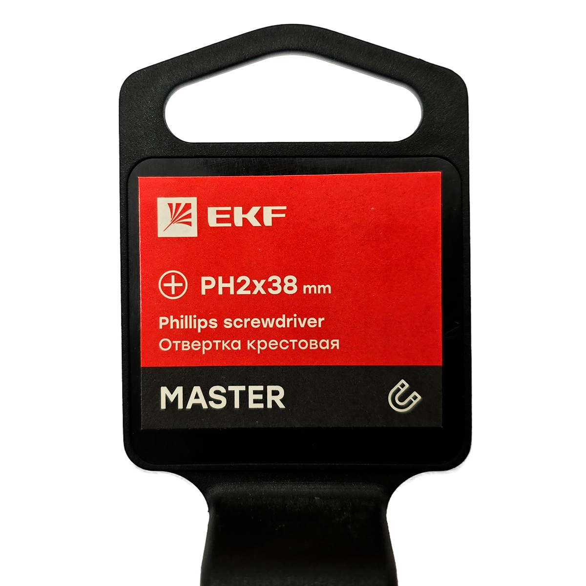 Отвертка крестовая PH2 38 мм Master EKF Basic Отвертка крестовая PH2 38 мм Master EKF Basic