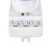Датчик движения микроволновый IEK ДД-201MB встраиваемый 360° 8 метров 1200W белый