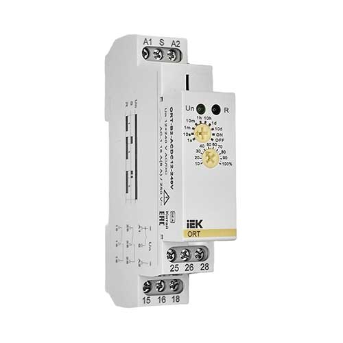 Реле времени IEK ORT 2 контакта 12-240В AC/DC задержка выключения Реле времени IEK ORT 2 контакта 12-240В AC/DC задержка выключения