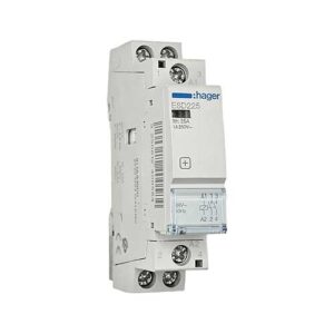 Контактор модульный Hager 25А 2НО катушка управления 24V