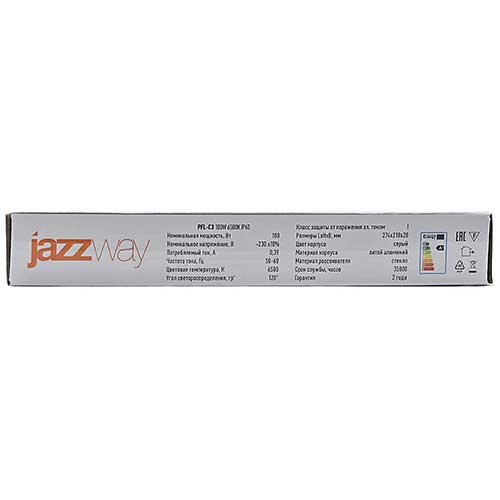 Светодиодный прожектор Jazzway 100W 6500K IP65 черный корпус Светодиодный прожектор Jazzway 100W 6500K IP65 черный корпус