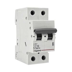 Автоматический выключатель Legrand RX3 2P 16A тип С 4.5kА