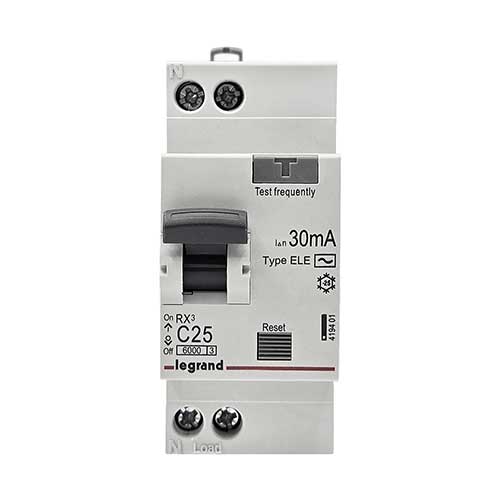 Автоматический выключатель дифференциального тока Legrand RX3 2P 25А 30mA тип AС Автоматический выключатель дифференциального тока Legrand RX3 2P 25А 30mA тип AС