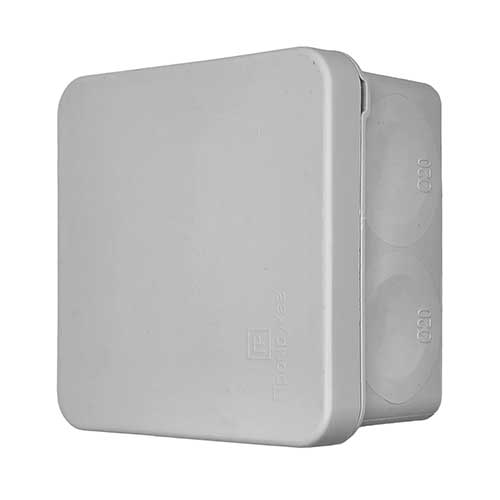 Коробка распаячная Промрукав для открытой проводки серая 70х70х40 мм IP66 Коробка распаячная Промрукав для открытой проводки серая 70х70х40 мм IP66